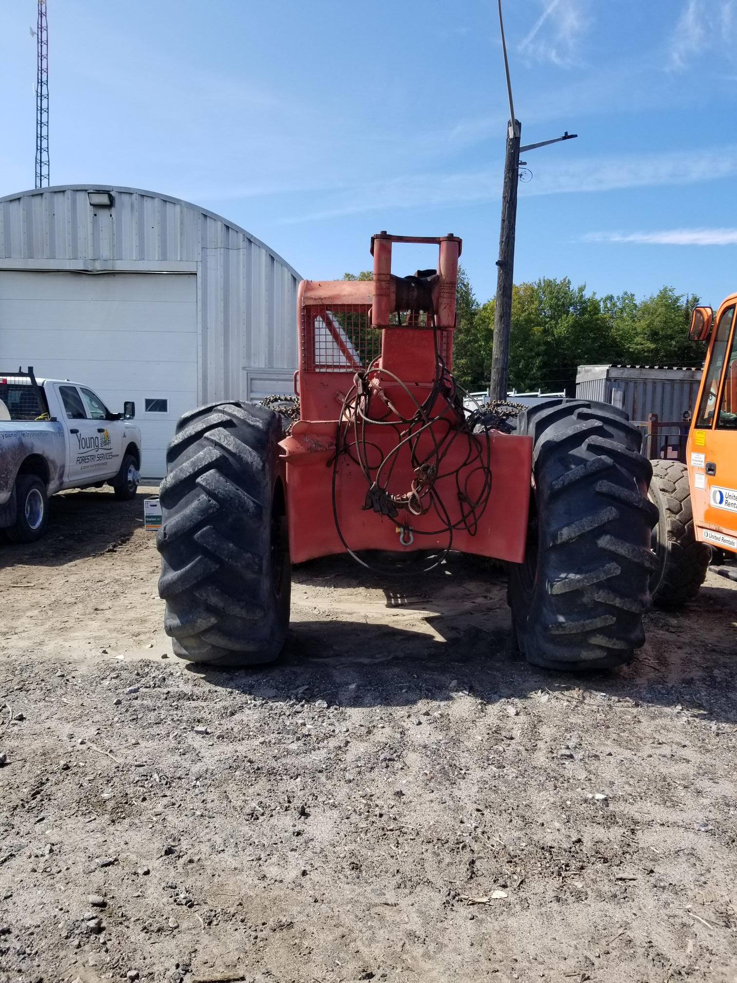 1972 Timberjack cable skidder - Front.jpg