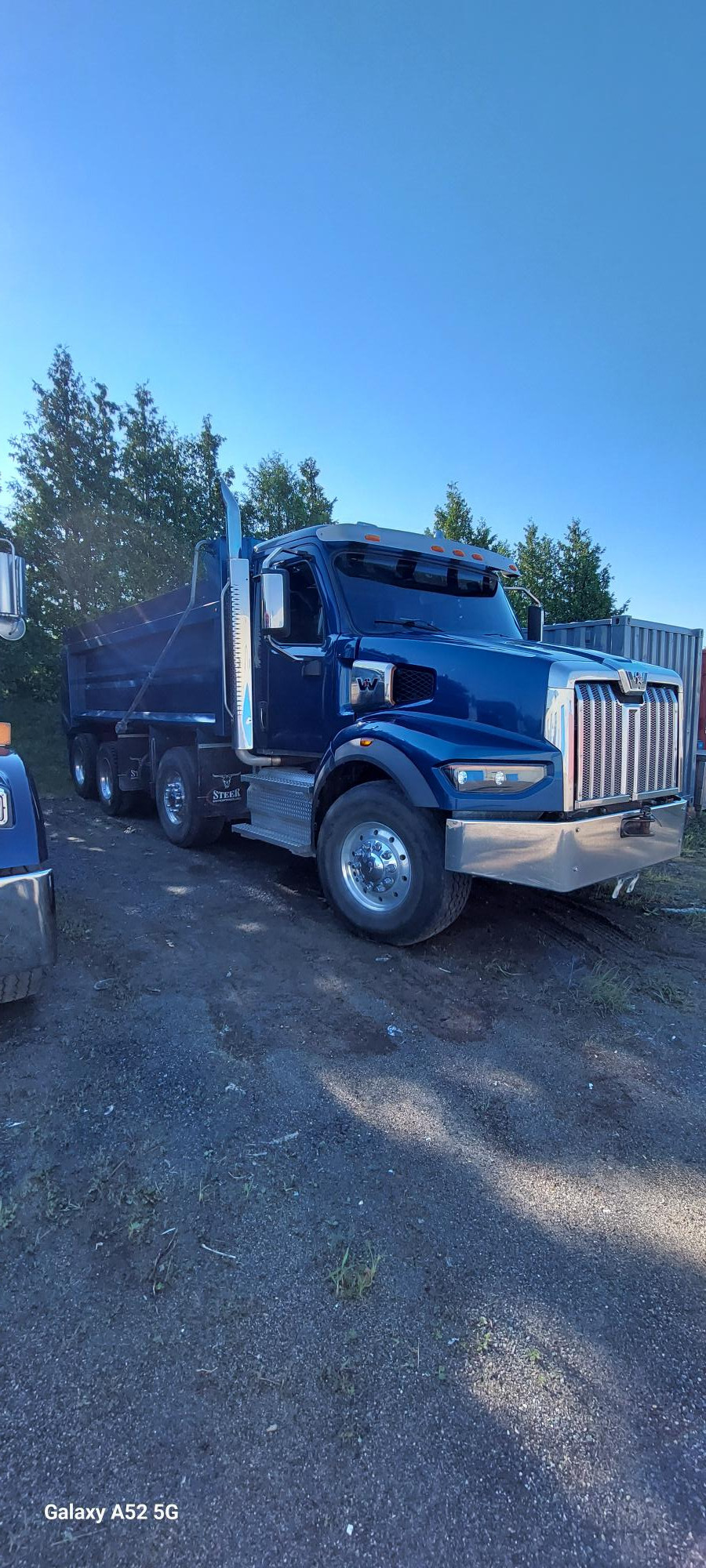 2022 Western Star 4900X Dump Truck Blue - I-3226 - Front Passenger.jpg